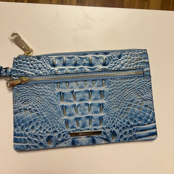 BRAHMIN ARTIC BLUE MELBOURNECerulean tote bag set wallet holder clutch